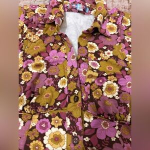 Urban Outfitters Floral Mini Dress - Pink, Brown, Yellow